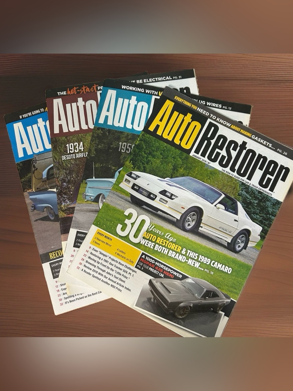Auto Restorer Magazine Lot of 4 Issues 2019 How To Guides for Enthusiasts